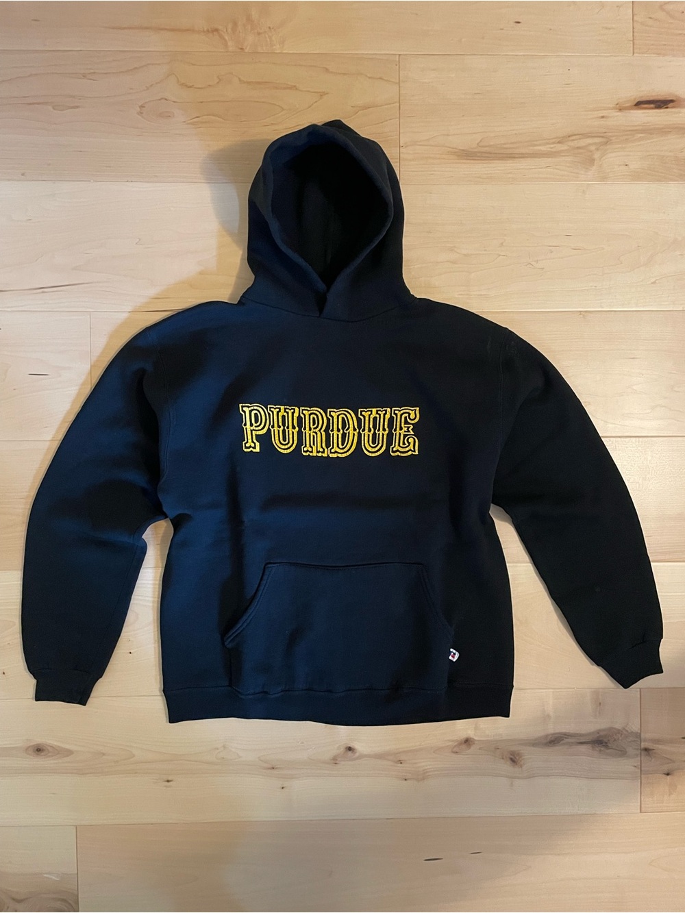 80s Russell Collegiate Hoodie Black